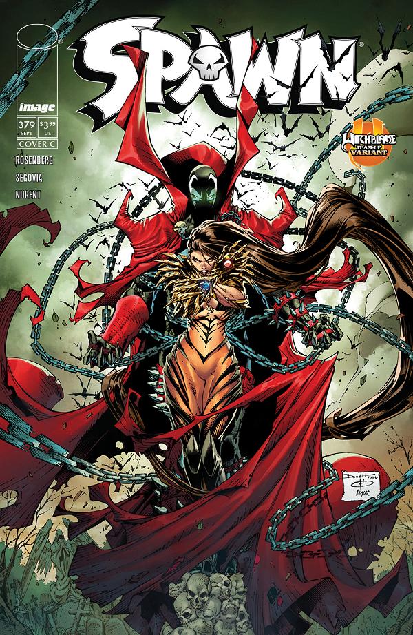 Spawn #379 CVR C CVR C BRETT BOOTH WITCHBLADE TEAM UP cover