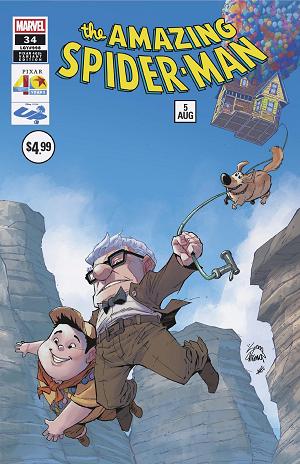Amazing Spider-Man #34 RYAN STEGMAN PIXAR 40TH VARIANT cover