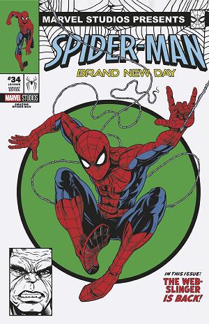 Amazing Spider-Man #34 ADAM STAFFORD SPIDER-MAN: BRAND NEW DAY MARVEL STUDIOS VARIANT cover