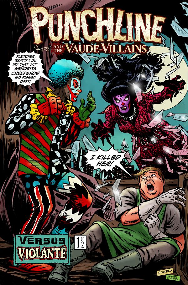 Punchline And The Vaude-Villains Vs Violante #1 CVR B (OF 2) CVR B NIK POLIWKO cover