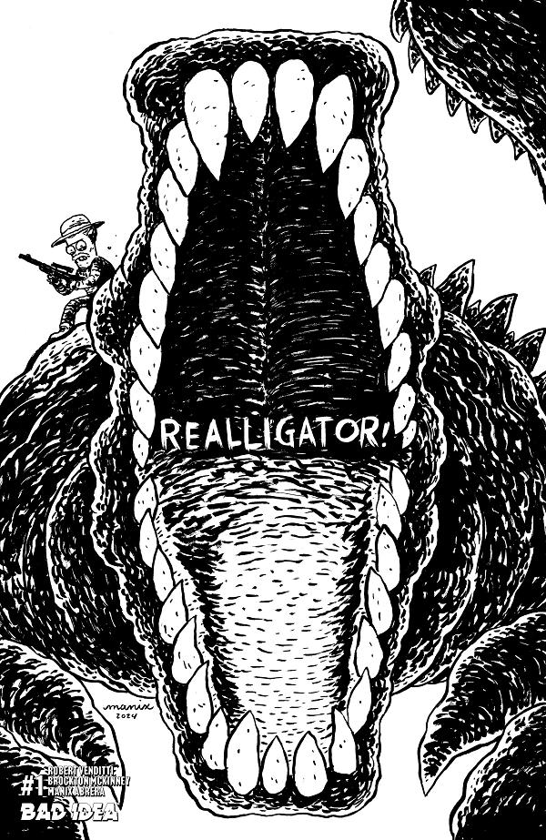 Realligator #1 variant cover by Manix Abrera