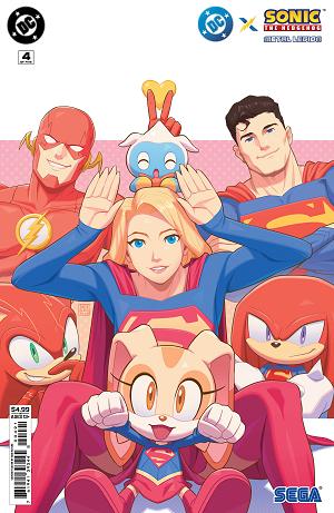 Dc X Sonic The Hedgehog Metal Legion #4 CVR B (OF 5) CVR B MIN HO KIM CARD STOCK cover