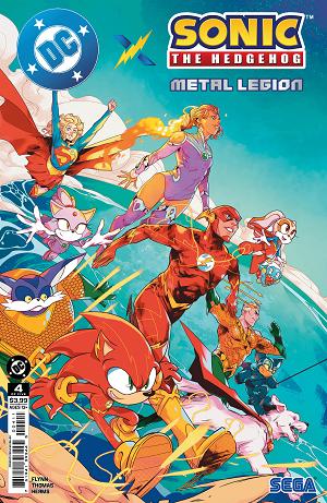 Dc X Sonic The Hedgehog Metal Legion #4 CVR A PABLO M COLLAR cover