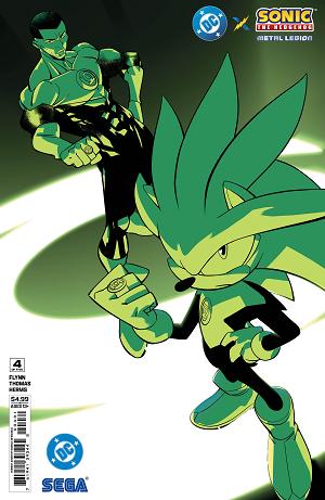 Dc X Sonic The Hedgehog Metal Legion #4 CVR C (OF 5) CVR C DANIELE DI NICUOLO CARD STOCK cover