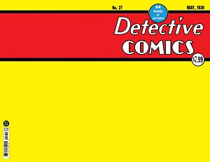 Detective Comics #27 CVR C FACSIMILE EDITION CVR C BLANK CARD STOCK cover