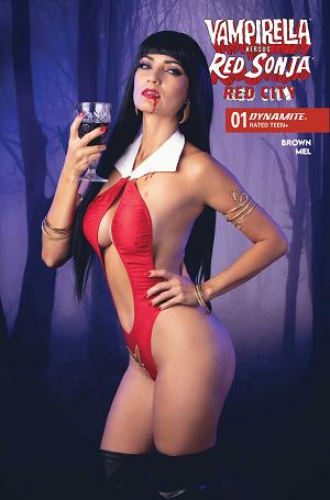Vampirella Vs Red Sonja Red City #1 CVR C CVR C COSPLAY VAMPIRELLA IVYCOSPLAY cover