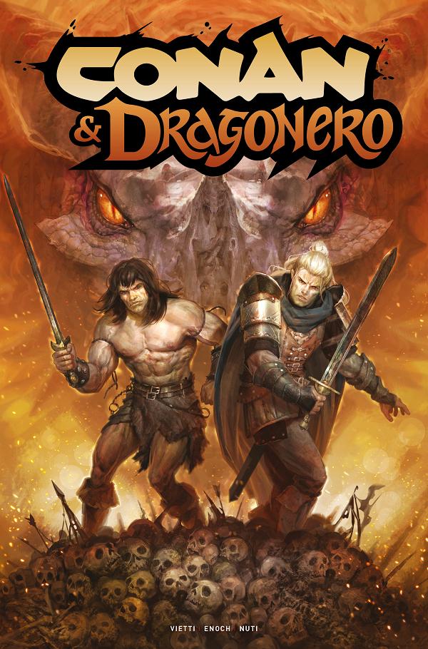 Conan And Dragonero #4 variant cover by Lorenzo Nuti