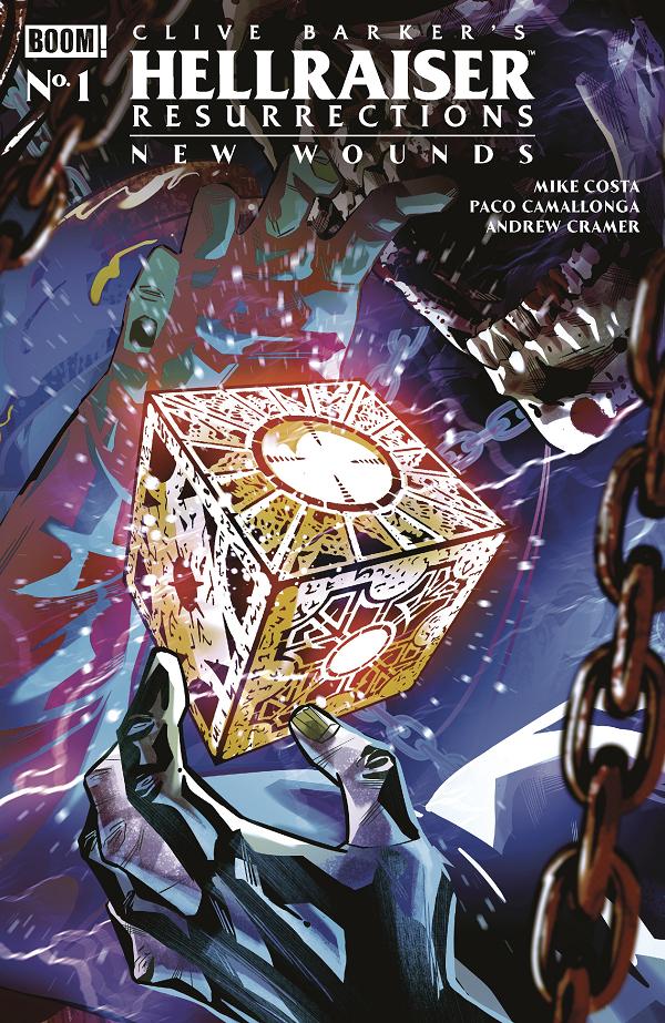 Hellraiser: Resurrections - New Wounds A Main (Dressed, Simpson) #1 B Variant (Dressed, Sabbatini) cover