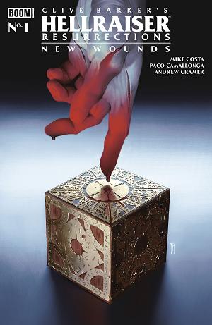 Hellraiser: Resurrections - New Wounds A Main (Dressed, Simpson) #1 G FOC Reveal Variant (Dressed, Mercado) cover