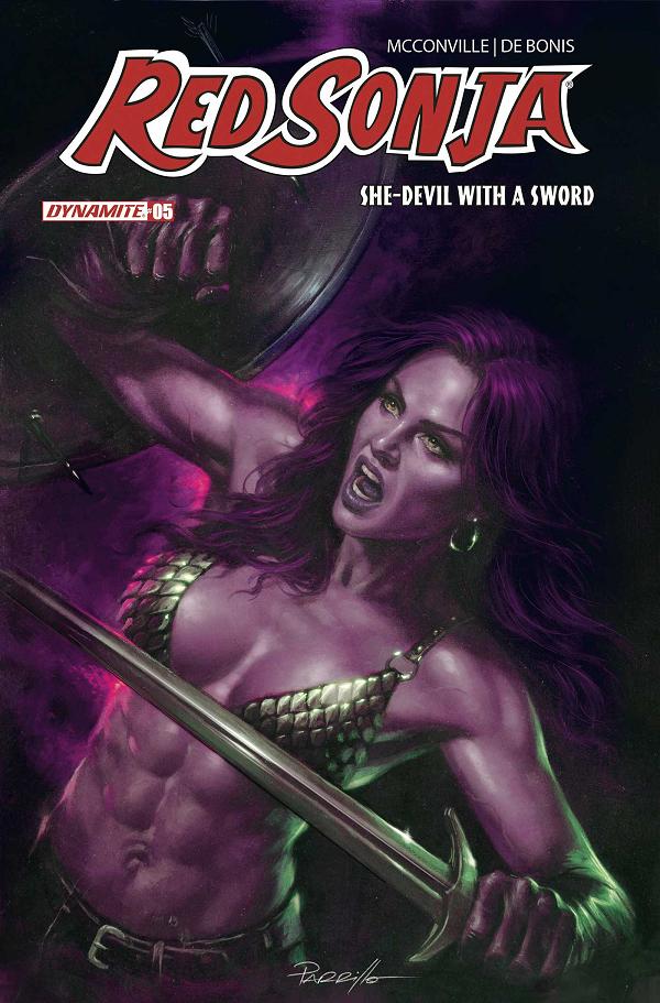 Red Sonja She Devil With A Sword #5 CVR K CVR K LUCIO PARRILLO ULTRAVIOLET cover