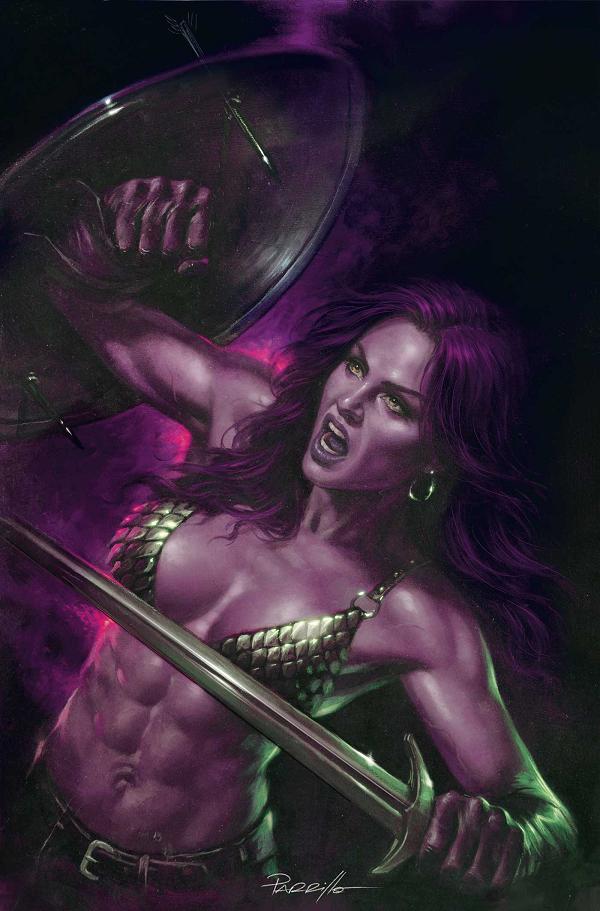 Red Sonja She Devil With A Sword #5 CVR L CVR L INC 1:7 LUCIO PARRILLO ULTRAVIOLET VIRGIN cover