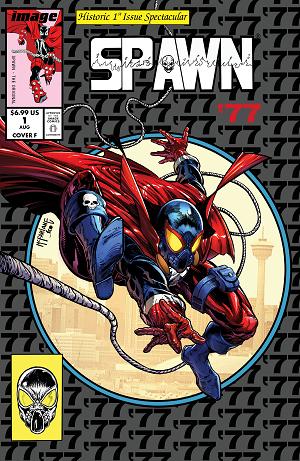 Spawn 77 #1 CVR F (OF 3) CVR F INC 1:25 TODD MCFARLANE RETRO LOGO cover