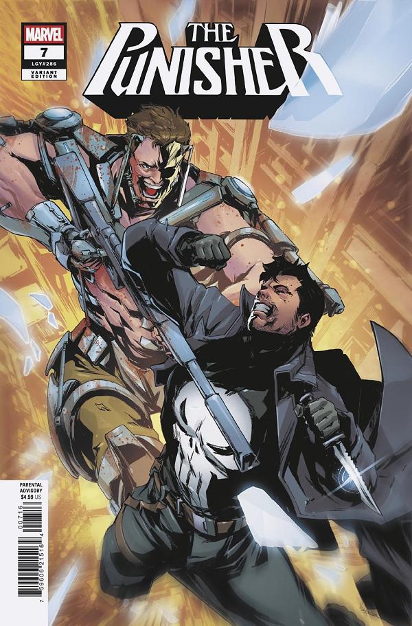 Punisher #7 PAOLO VILLANELLI VARIANT [1:25] cover