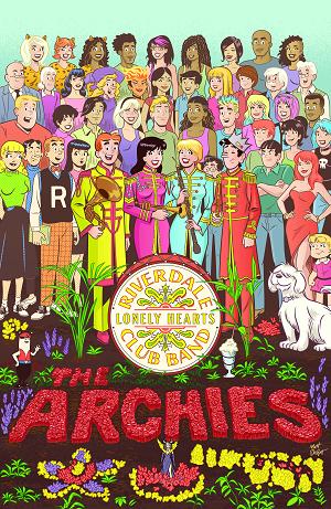 Laugh #166 CVR B FACSIMILE EDITION CVR B MATT TALBOT SGT PEPPERS cover