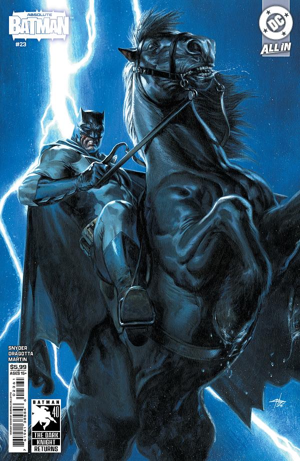 Absolute Batman #23 CVR E CVR E GABRIELE DELL OTTO DARK KNIGHT RETURNS 40TH ANNIVERSARY CARD STOCK cover