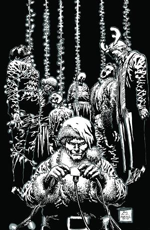 Silent Night Deadly Night Dark Winter #2 CVR E (OF 2) CVR E ROY ALLAN MARTINEZ B&W LIMITED EDITION cover