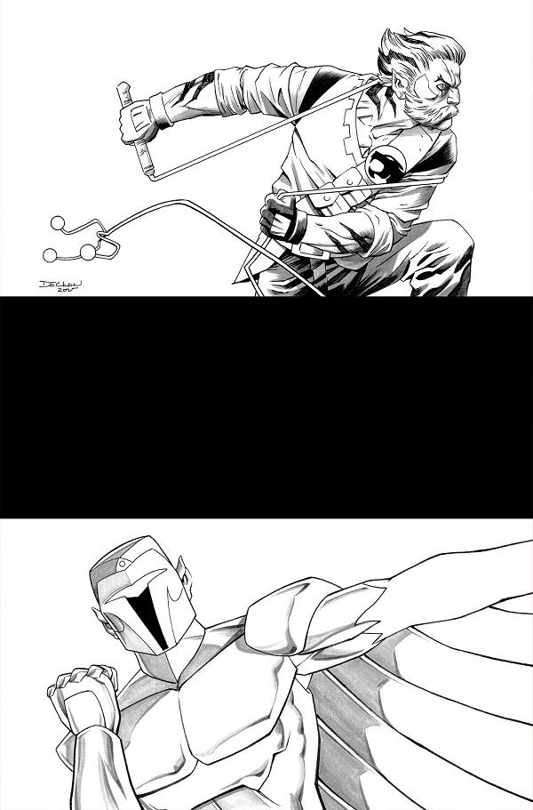 Thundercats X Silverhawks #5 variant cover by Declan Shalvey