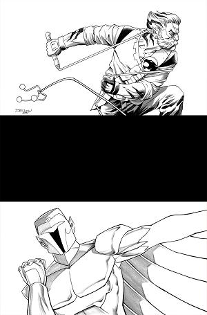 Thundercats X Silverhawks #5 CVR M CVR M INC 1:7 DECLAN SHALVEY LINE ART VIRGIN cover
