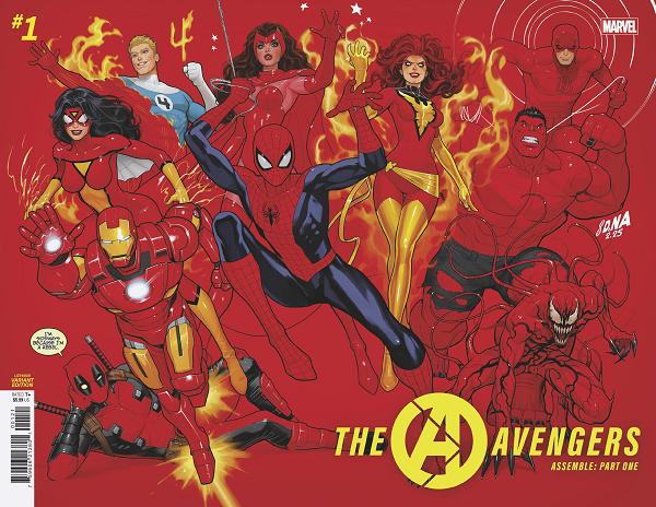 Avengers #1 variant cover by David Nakayama