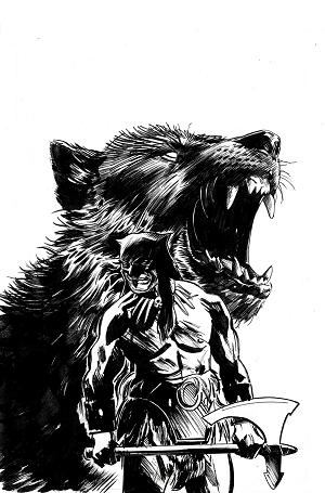 Fire And Ice Darkwolf #3 CVR M CVR M INC 1:5 FERNANDO PROIETTI LINE ART VIRGIN cover
