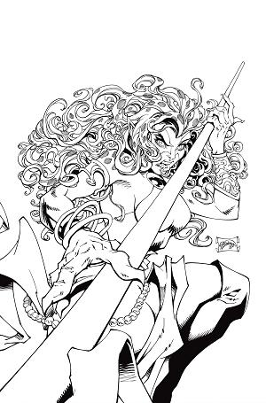 Thundercats Cheetara #1 CVR O CVR O INC 1:7 WILL ROBSON LINE ART VIRGIN cover