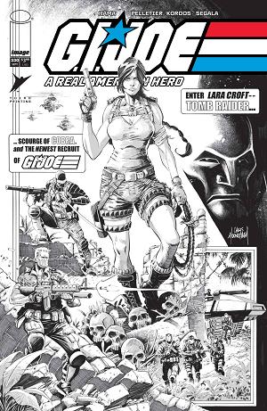 G.I. Joe: A Real American Hero #330 CVR B 3RD PTG CVR B CHRIS MOONEYHAM B&W cover
