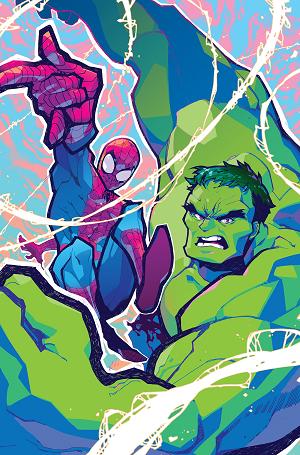 Spider-Man/Hulk: Fire And Brimstone #1 ROSE BESCH VIRGIN VARIANT [1:100] cover