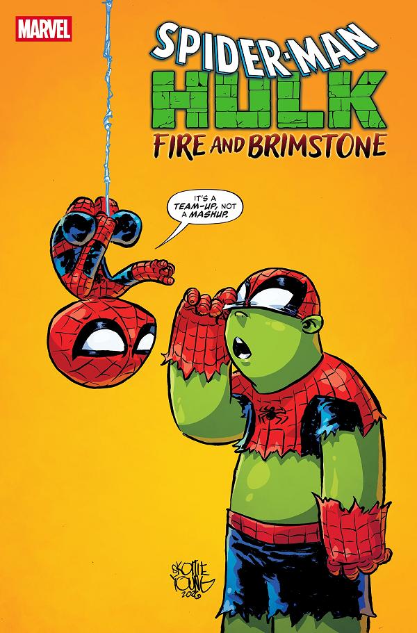 Spider-Man/Hulk: Fire And Brimstone #1 SKOTTIE YOUNG VARIANT cover