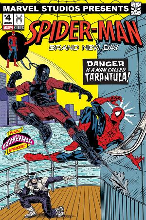 Punisher Vs. Spider-Man #2 ADAM STAFFORD SPIDER-MAN: BRAND NEW DAY MARVEL STUDIOS VARIANT cover