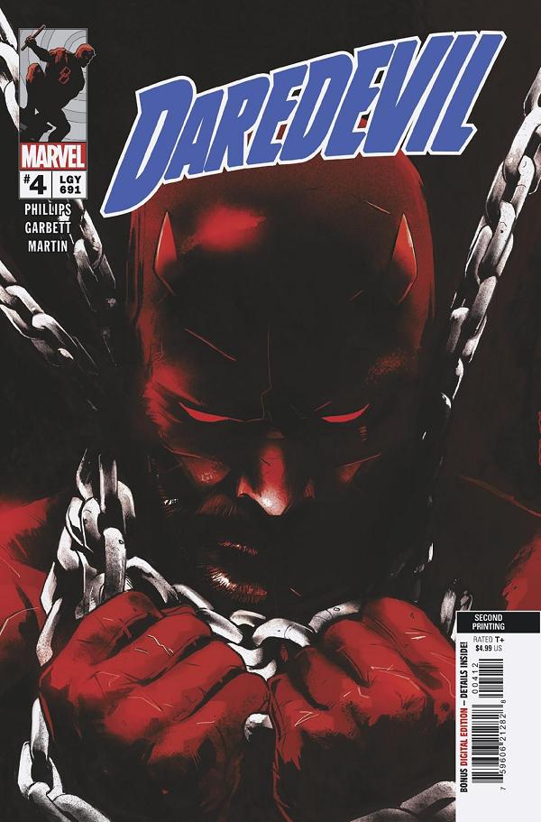 Daredevil #4 LEE GARBETT 2ND PRINTING VARIANT cover