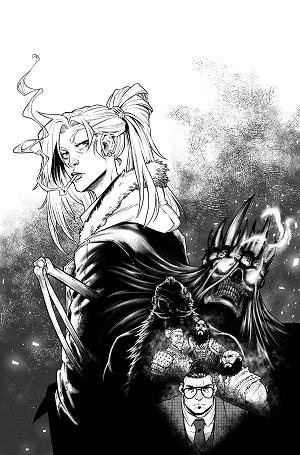 Valhallaw #2 CVR C (OF 5) CVR C INC 1:20 PEDRO RM ANDREO B&W cover