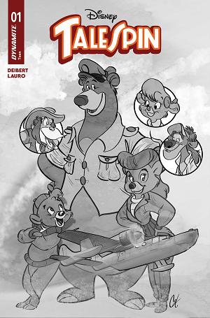Talespin #1 CVR Q CVR Q INC 1:40 CAT STAGGS LINE ART cover