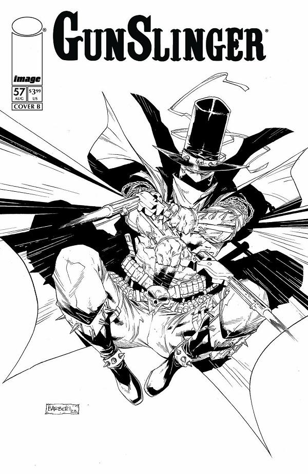 Gunslinger Spawn #57 CVR B CVR B CARLO BARBERI B&W cover