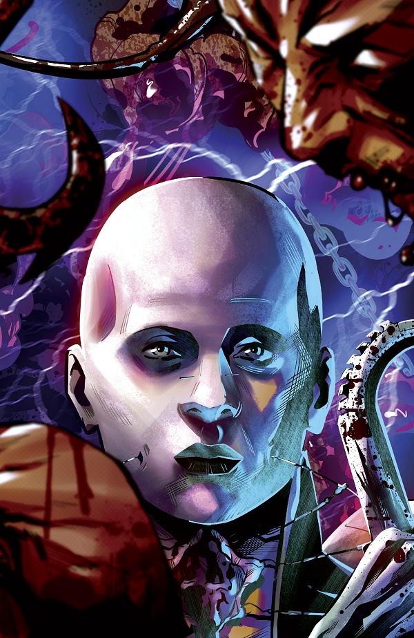 Hellraiser: Resurrections - The Deep Gospel A Main (Dressed, Puebla) #1 variant cover by Federico Sabbatini