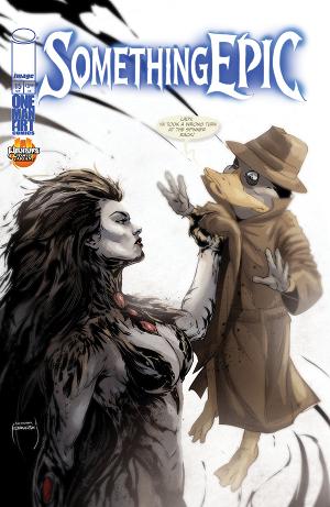 Something Epic #15 CVR D CVR D SZYMON KUDRANSKI WITCHBLADE TEAM UP cover