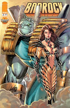 Badrock #3 CVR E CVR E ROB LIEFELD WITCHBLADE TEAM UP cover