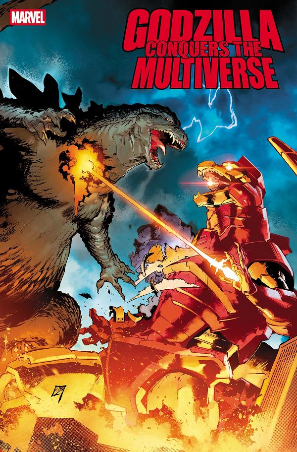 Godzilla Conquers The Multiverse #2 C.F. VILLA HEISEI VS MARVEL VARIANT cover