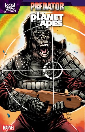 Predator Vs. The Planet Of The Apes #2 CHRIS CAMPANA MOVIE POSTER HOMAGE VARIANT cover