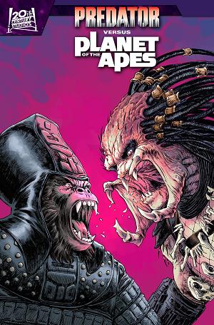 Predator Vs. The Planet Of The Apes #2 DAVE WACHTER VARIANT cover