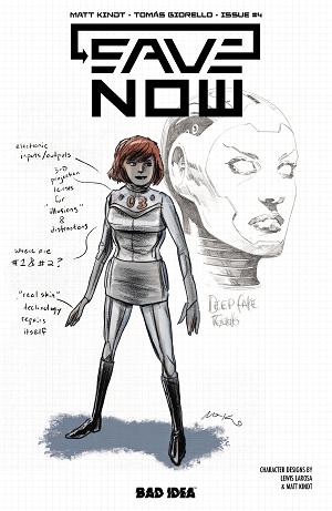 Save Now #4 CVR B (OF 4) CVR B LEWIS LAROSA MATT KINDT CHARACTER DESIGN cover