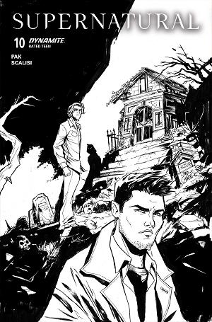 Supernatural #10 CVR G CVR G INC 1:10 DAVID COUSENS LINE ART cover