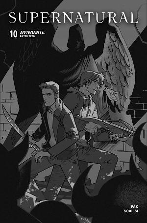 Supernatural #10 CVR H CVR H INC 1:10 JOHN AMOR LINE ART cover