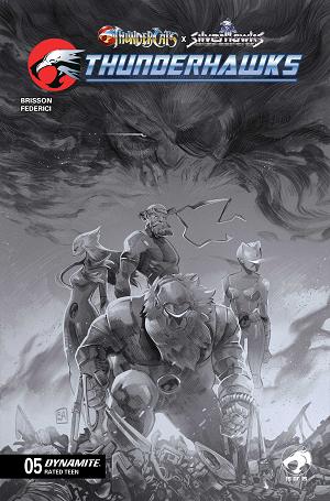 Thundercats X Silverhawks Thunderhawks #5 CVR G CVR G INC 1:10 ALESSANDRO RANALDI LINE ART cover