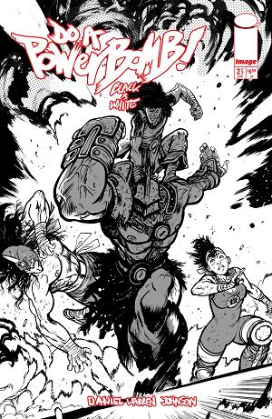 Do A Powerbomb Black And White #2 CVR C (OF 3) CVR C DANIEL WARREN JOHNSON ACTION cover