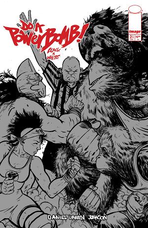 Do A Powerbomb Black And White #2 CVR B (OF 3) CVR B DANIEL WARREN JOHNSON ORANGUTAN cover