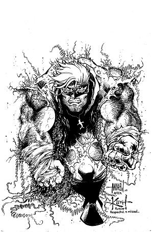 Final Boss #9 CVR D CVR D INC 1:25 ANDREW MANGUM B&W VIRGIN cover