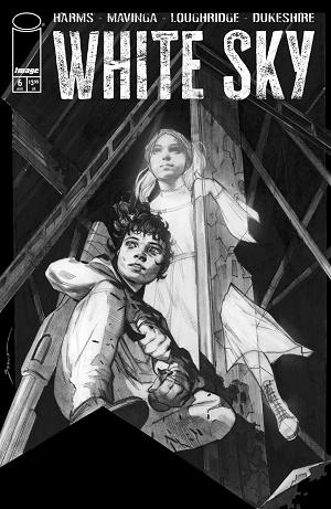 White Sky #6 CVR D CVR D ELIZA IVANOVA B&W cover