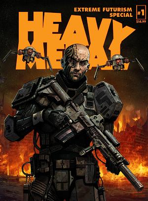 Heavy Metal Magazine Special Extreme Futurism #1 CVR B CVR B SEDAT OEZGEN CARLOS CABRERA cover