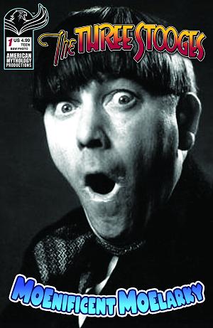 Three Stooges Magnificent Moelarky #1 CVR C CVR C B&W PHOTO cover