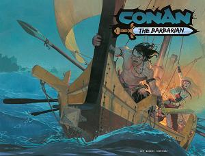 Conan The Barbarian #34 CVR G CVR G ESAN RIBIC WRAPAROUND CARDSTOCK cover
